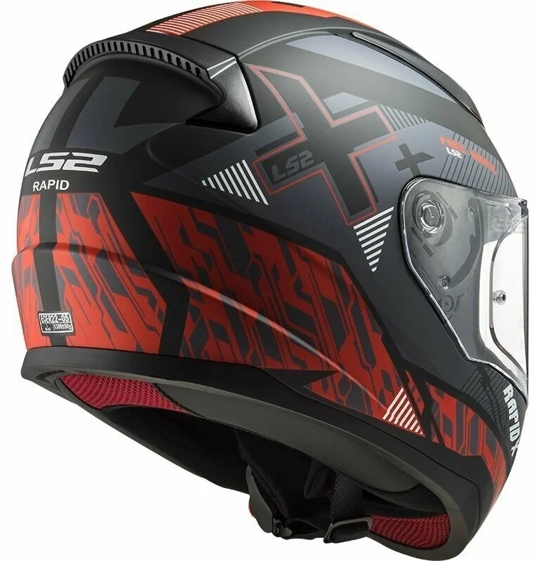 Шлем FF353 RAPID XTREET MATT BLACK RED 																											 фото 2