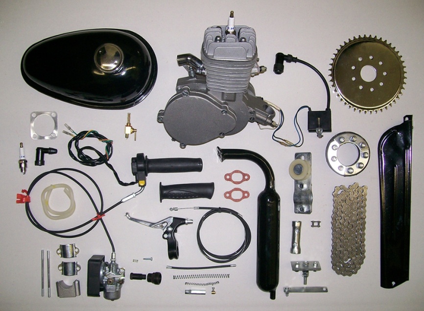 Двигатель Веломотор F80 (КОМПЛЕКТ для установки) фото 1