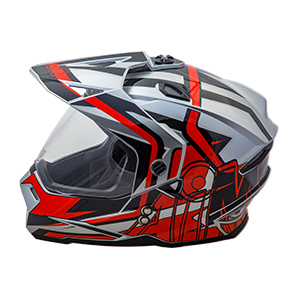 Шлем AiM JK802S Red/Grey/Black фото 1